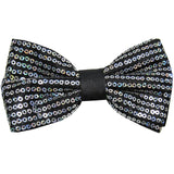 New Men's Pre tied bowtie only Polyester Sequin Bowtie wedding party Prom