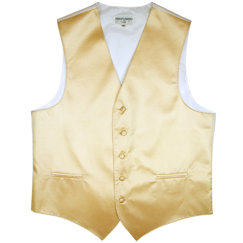 New formal men's tuxedo vest waistcoat only striped pattern prom wedding ivory