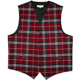 New men's tuxedo vest waistcoat only plaid pattern formal prom wedding