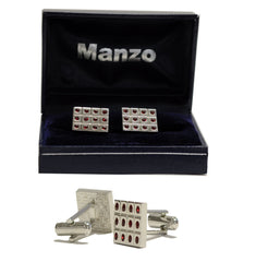 New Men's Cufflinks Cuff Link Rhinestones Formal Wedding Red #24