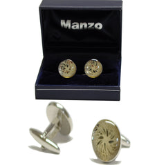 New Men's Cufflinks Formal casual Party Prom Wedding Yellow Gold #42C