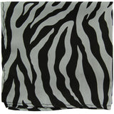 New polyester zebra animal print pocket square hankie handkerchief formal