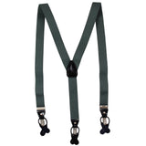 New Men's Suspender elastic Braces convertible clips buttons party wedding