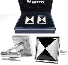 New Men's Cufflinks Cuff Link Square Mother of Pearl Wedding Formal Prom #04