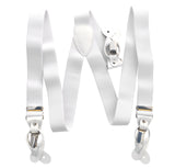 New Men's Suspender elastic Braces convertible clips buttons party wedding