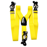 New Men's Suspender elastic Braces convertible clips buttons party wedding