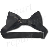 New formal men's pre tied Bow tie & Pocket Square Hankie chinz solid