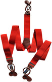 New Men's Suspender elastic Braces convertible clips buttons party wedding